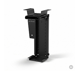 Asztal alá szerelhető számítógéptartó, állítható, fém, fekete: PC HOLDER