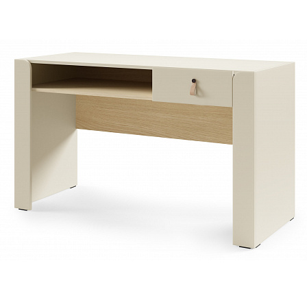 SALERNO SA-16 íróasztal, Macadamia/Mavelie Tölgy