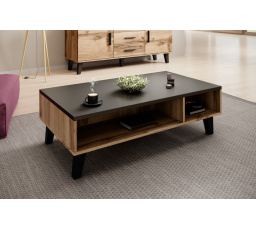 LOTTA ŁAWA 110 DĄB WOTAN/CZARNY