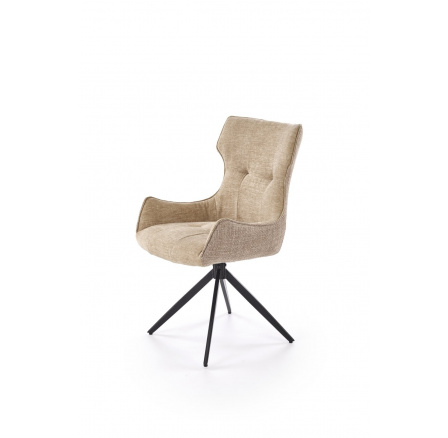 Forgó étkezőszék K573, Bézs/Fekete