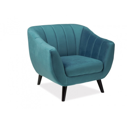 FOTEL ELITE 1 VELVET TURKUS BLUVEL 85 / WENGE (T) FOTEL ELITE 1 VELVET TURKUS BLUVEL 85 / WENGE (T)