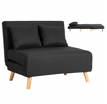 Fotel Rozkładany Dwuosobowy MARRY 2 Czarny