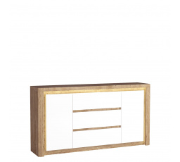 LIVINIO L8 komód Ribbeck / Fehér fényes