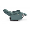 SEMIR dönthető fotel USB-vel, Sötétzöld