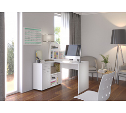 SAULO sarokasztal fehér