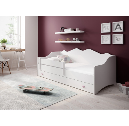 Ágy matraccal EMKA Pink, White 160x80 White