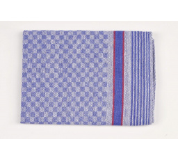 Pracovní ručník 50x100cm modrá kostka
