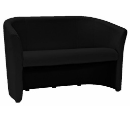 TM-2 kanapé, Fekete ekobőr EK-14/Wenge