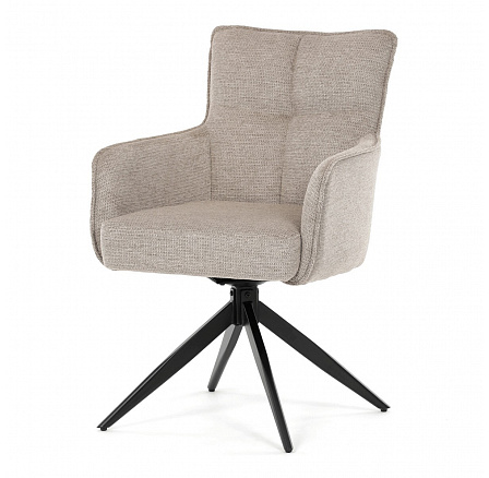 Jídelní židle, béžová, látka, DCH-P3170 LAN2