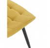 Jídelní židle, žlutá, látka, HC-462 YEL2