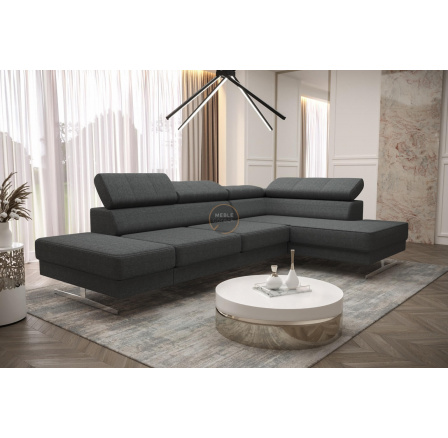 NAROŻNIK EMPORIO MINI 300x180 - prawa , Odcienie szarości