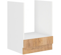 Dolní skřínka SARA - 60 D GAZ BB, Bílá / Dub Lefkas