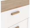 Komoda Iker 714, jackson hickory/bílá