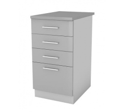 Kuchyňská skříňka Femme SZ40 4SZ, šedý lesk