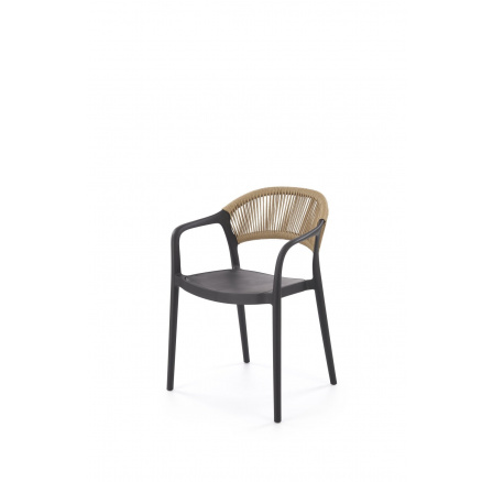 K582 étkezőszék, Fekete/Természetes