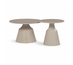 Konferenční stolek 70x70x44cm, keramika, travertin, CT-F4152 TRV