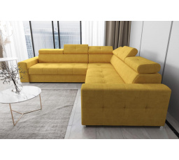 NAROŻNIK Z FUNKCJĄ SPANIA MARGO MAX 270x270 - Strona prawa , Odcienie żółtego