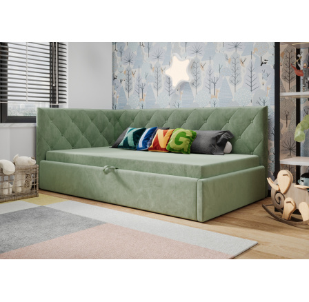 ŁÓŻKO ELZA - Odcienie zieleni- T33 , Strona lewa