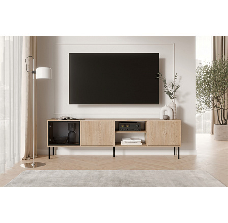DOMI 200 3D TV-szekrény, Cremona tölgy