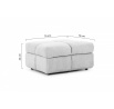 Pufa Magnelio Mini - szara boucle Raven 10