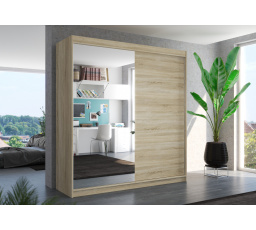 Tolóajtós szekrény tükörrel DELLA 200 Sonoma+Sonoma