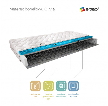Materac Bonelowy Olivia 120x200 Silk Silk