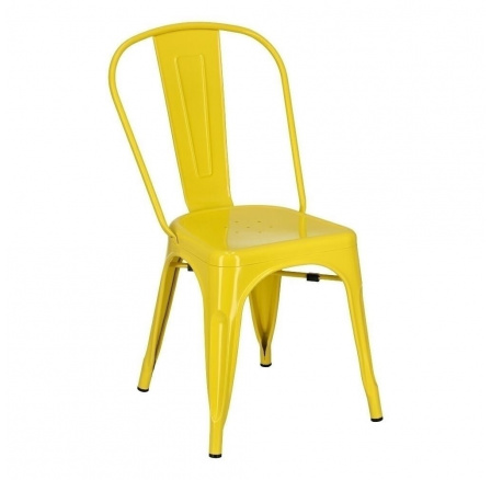 Paris szék sárga, Tolix inspirációval