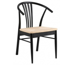 York szék fekete/ természetes