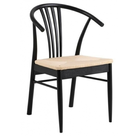 York szék fekete/ természetes