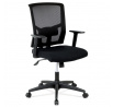 Kancelářská židle, houpací mechanismus, černá síťovina, KA-B1012 BK