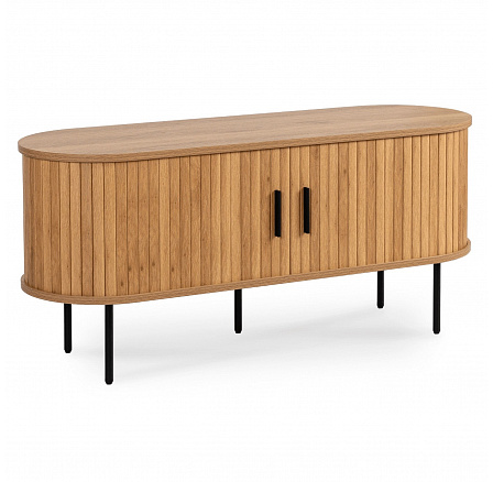 Szafka RTV TRISH 120 cm Dwudrzwiowa Dąb