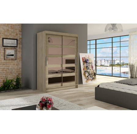 Šatní skříň MIKADO IV, Dub sonoma