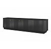 VESPER RTV 187 4D - czarny mdf / czarny mdf / złote uchwyty / cokół
