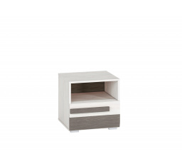 BLANCO 18 sosna śnieżna/MDF new grey - szafka nocna