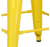 Paris bárszék 66 cm sárga, Tolix inspirációval