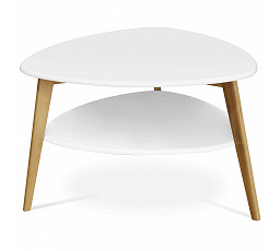 Konferenční stolek 78x78x50cm, mdf, bílá, AF-1192 WT