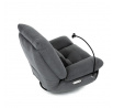 Polohovací křeslo, elektrické zabudované ovládání, šedá, látka, TV-7081 GREY2