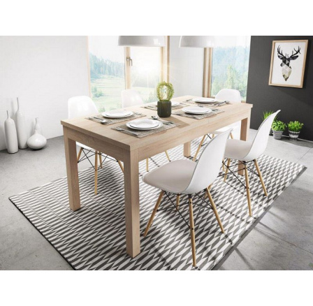 Rozkládací jídelní stůl Aspen 120x80 dub sonoma