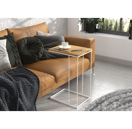 Segédasztal DRU Fehér+Artisan