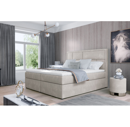 Kárpitozott kontinentális ágy - boxspring MERON, 160x200, Paros 02