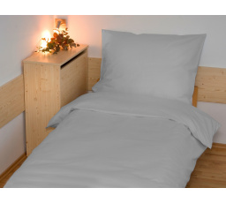 Povlečení francouzské bavlna UNI 220x200,70x90 světle šedé