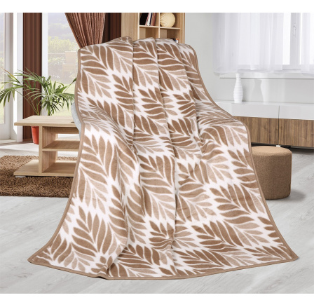 Deka Karmela jednolůžko 150x200cm béžový list