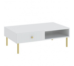 Konferencia asztal VIENA 2S, Fehér/Arany