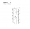 "CARINI" CA4 rendszer - Szín: nash tölgy
