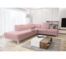 NAROŻNIK TAPICEROWANY OSLO 295x220 - prawa , Odcienie różu