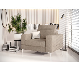 FOTEL TAPICEROWANY MALIBU 104 CM - Odcienie beżu