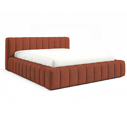 GINO ágy fa keretben léccel, 160x200 Velluto 33