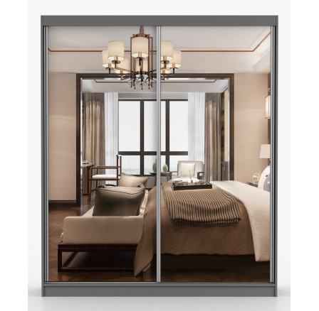 MULTI 20 gardróbszekrény - 183 cm, Szürke