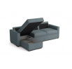 Rohová sedací souprava Tomáš modro-šedá