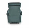SEMIR dönthető fotel USB-vel, Sötétzöld